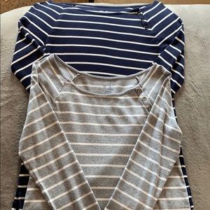 Two long sleeve tees